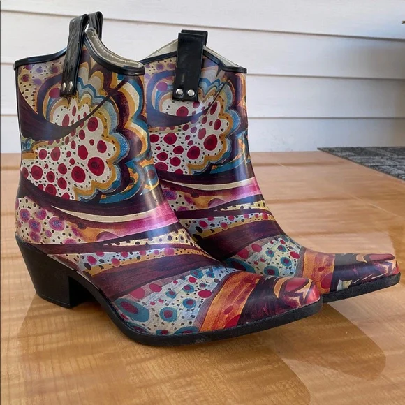 Nomad Yippy Rubber Rain Boots Womens Size 8 - Picture 3 of 12